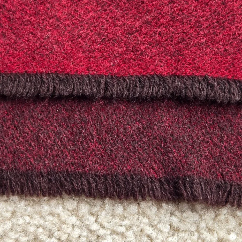 Banana Republic Double Face Cashmere Scarf Brick Burgundy Red